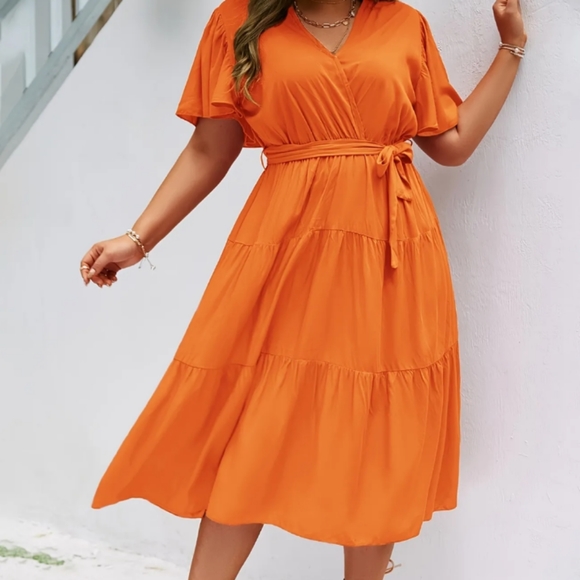 Dresses & Skirts - Orange Boho Maxi Dress